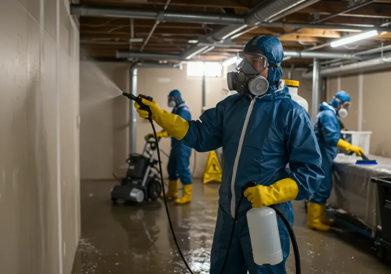 Basement Sanitization and Antimicrobial Treatment process in Sand Point, AK